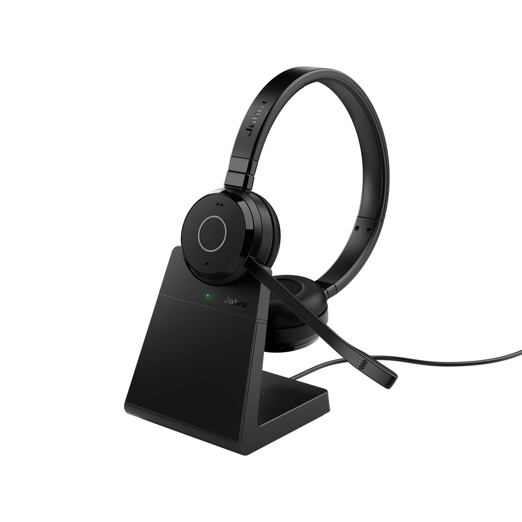 [5706991031522] 5706991031522 Jabra Evolve 65 TE Link390a Teams Stereo Stand Bluetooth Headset, 16-hour battery life, 30-metre wireless range, Passive Noise Cancellation BusyLight