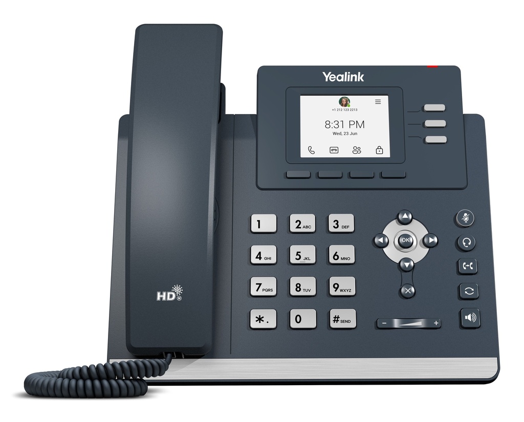 6938818318397 Yealink MP52 E2 Teams IP Phone, Android 13, Entry-level, Teams and Skype Compatible, 2.4-inch NON-touchscreen, HD Audio, Teams button, Supports Office