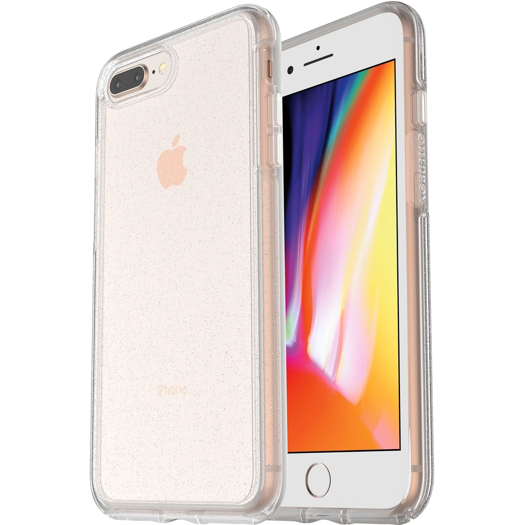 [660543428381] 660543428381 OtterBox Symmetry Clear Apple iPhone 8 Plus / iPhone 7 Plus Case Stardust (Clear Glitter)-(77-56917), DROP+ 3X Military Standard,7 Years Warranty