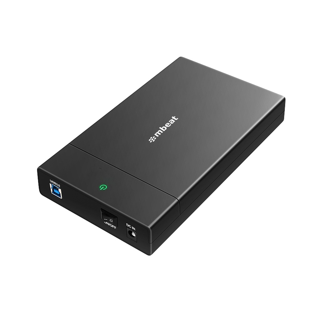[9346396003876] 9346396003876 mbeat C1 Tool-Free USB 3.0 3.5"  2.5" SATA HDD Enclosure - Black Data Speed: Maximum up to 5Gbp Product Weight: 121g DC Power: +12V/2A Power Supply