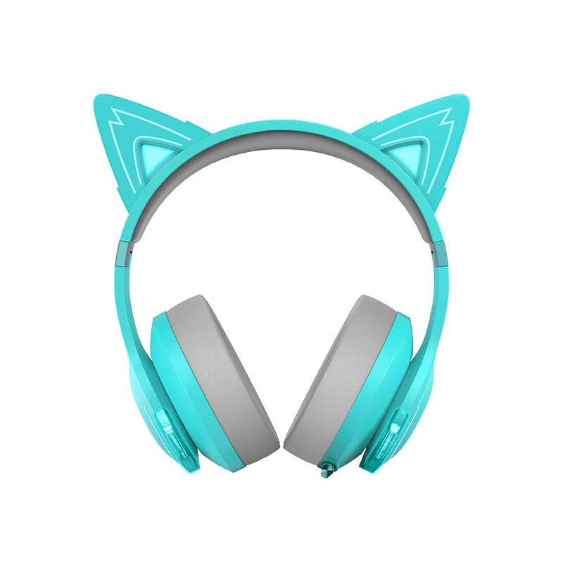 [6923520244300] 6923520244300 Edifier G5BT Cat Turquoise Hi-Res Bluetooth Gaming Headset with Hi-Res, Low Latency 45ms (+5ms), RGB Lighting, Multi-Mode, Bluetooth v5.2/AUX