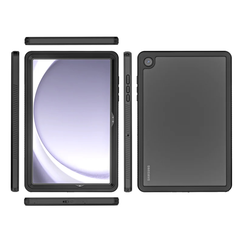 [6976552042932] 6976552042932 Generic Samsung Galaxy Tab A9+ WaterProof Case Black - Support Smart Control Keyboard, 360° Rotation, DustProof, SnowProof, IP68