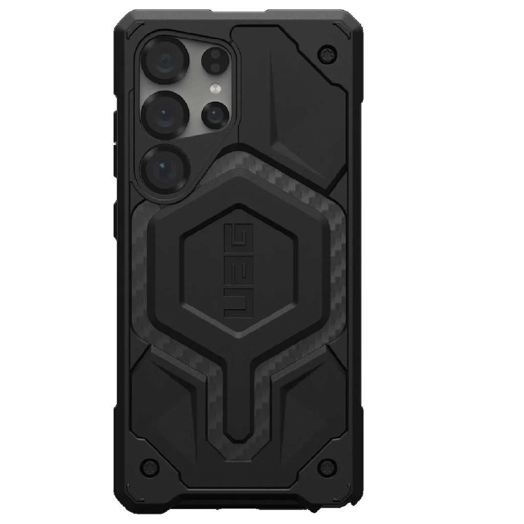 [840283918339] 840283918339 UAG Monarch Pro Samsung Galaxy S25 Ultra 5G (6.9") Rugged Case - Carbon Fiber (214461114242), 20ft. Drop Protection (6M), 10 Years Warranty