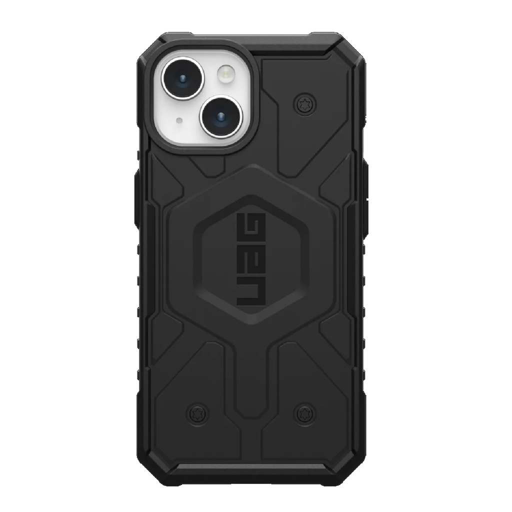 [840283909672] 840283909672 UAG Pathfinder MagSafe Apple iPhone 15 (6.1") Rugged Case - Black (114291114040), 18ft. Drop Protection (5.4M), Tactical Grip, 10 Years Warranty
