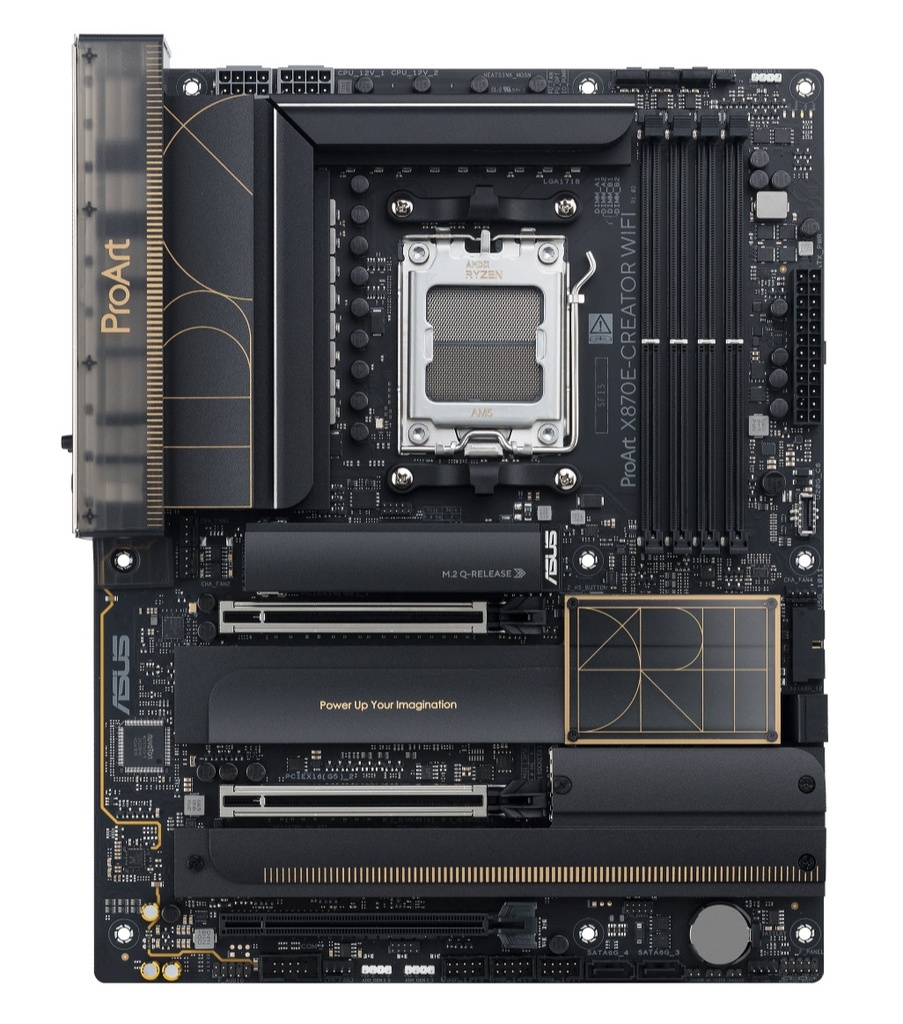 X870E-CREATOR ASUS AMD ProArt  WIFI (AM5) ATX  Motherboard 4xDDR5 192GB, 2 x PCIe 5.0 x16 slots, 4 x M.2 slots , 4 x SATA, AQtion 10Gb Ethernet