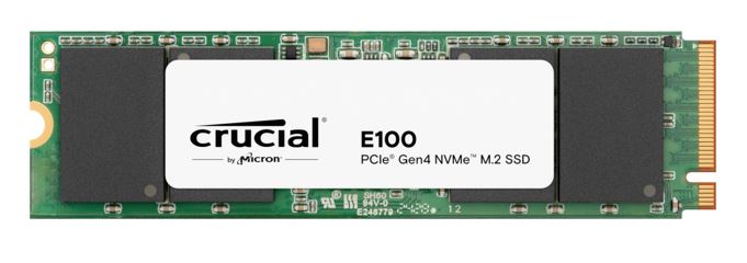Crucial E100 1TB Gen4 NVMe SSD 5000/4500 MB/s R/W 80TBW 350K/460K IOPS 1M hrs MTTF M.2 PCIe4 3yrs ~Crucial P3 Plus