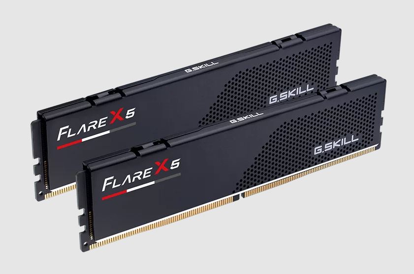 J3636F32GX2 G.SKILL F5-6000-FX5 64GB (2 x 32GB)/ DDR5 6000 MT/s/ Timings 36-36-36-96/ Voltage 1.35 V/ EXPO/XMP 3.0/ Flare X5