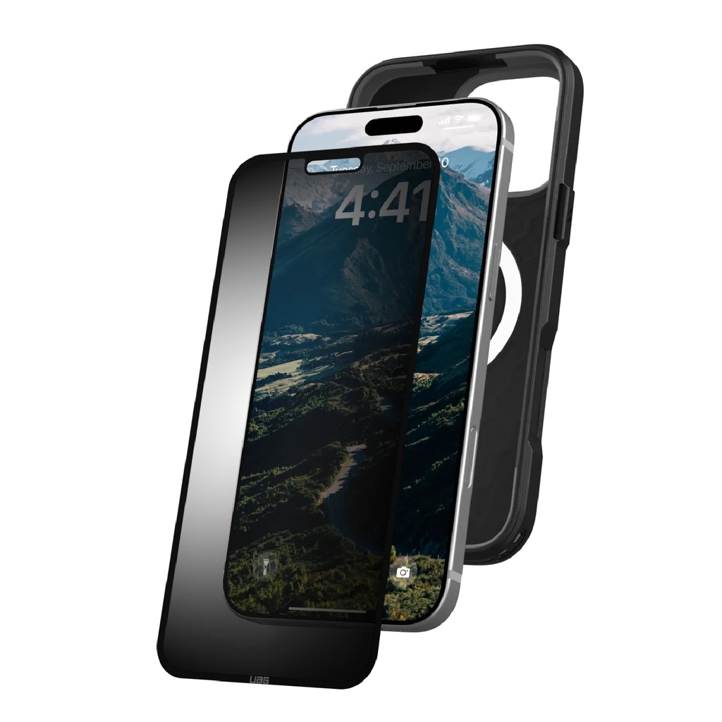 UAG Removable Privacy Apple iPhone 16 Pro (6.3") Screen Protector - Tint (14436811NA), Anti-Glare, Recyclable, Easy to Install, 1 Year Warranty