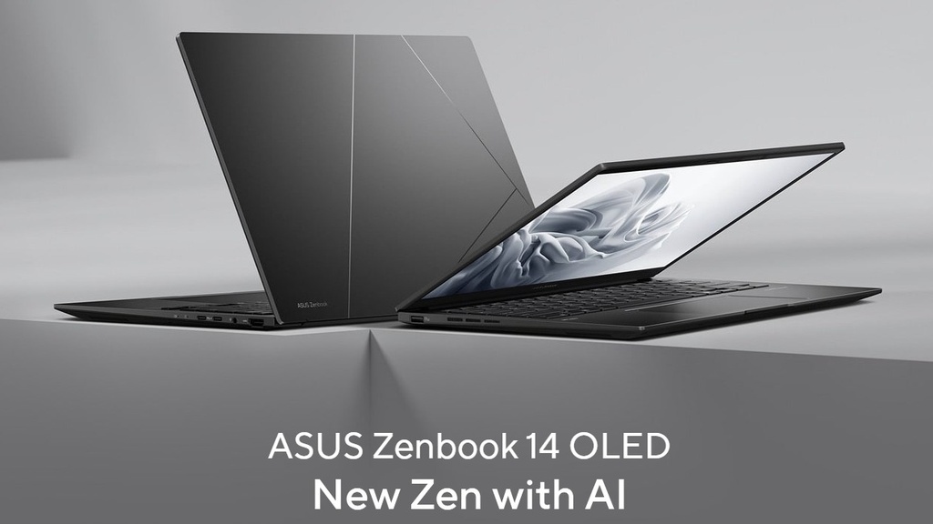 R7-8840HS ASUS ZenBook 14 14" 3K OLED AMD Ryzen  + Ryzen AI, 16GB DDR5 1TB  Windows 11 Home Radeon Graphics ErgoSense KB Touchpad 180° Hinge 1.2kg 1yr