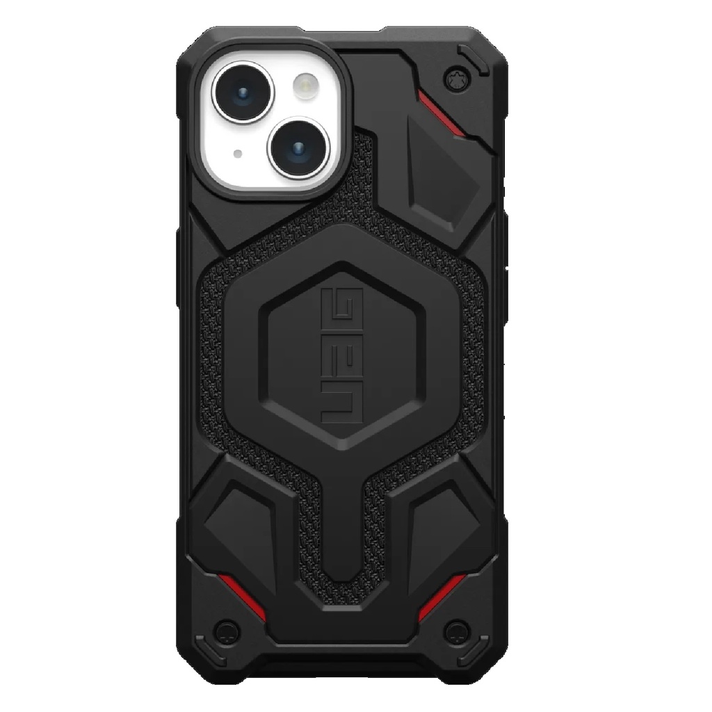 UAG Monarch Pro Kevlar MagSafe Apple iPhone 15 (6.1") Rugged Case - Kevlar Black(114219113940),25ft. Drop Protection (7.6M), 10 Years Warranty