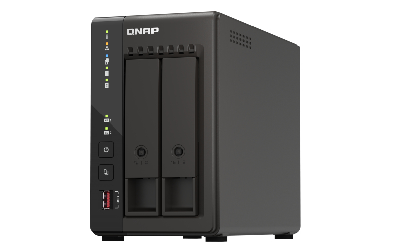 TS-253E-8G QNAP  Tower 2 Bay NAS, Celeron QC 2.0GHz, 8GB RAM, 2.5GbE