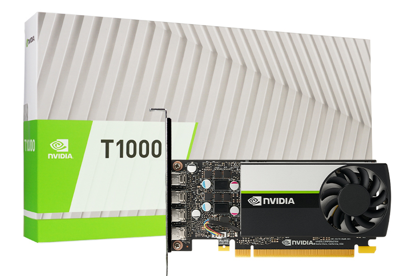 T1000 Leadtek nVidia Quadro Turing  8GB Workstation Graphic Card GDDR6, PCIe ,896 CUDA cores, PCI-E 3.0 x16, 4x mDP, LP Bracket (LS)