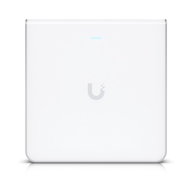 Ubiquiti UniFi Wi-Fi 6 Enterprise Sleek, Wall-mounted WiFi 6E Access Point, Integrated Four-port Switch, For High-density Office Network,2Yr Warr