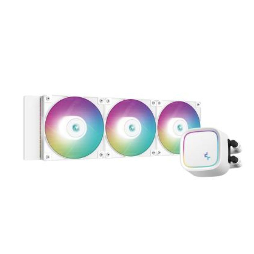 A1700 DeepCool LE720 WH 360mm ARGB All-in-One Liquid Cooler 250W Heat Dissipation,Hydro Bearing, Intel LG/1200/1151/1150/1155/ AMDAM5/AM4