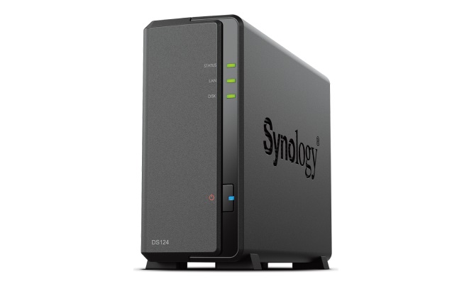 D1619B Synology DiskStation DS124 1-Bay 3.5" Diskless 1xGbE NAS (Tower) , Realtek RT 64-bit 4-core 1.7 GHz  1 GB DDR4 non-ECC  2-year hardware warranty
