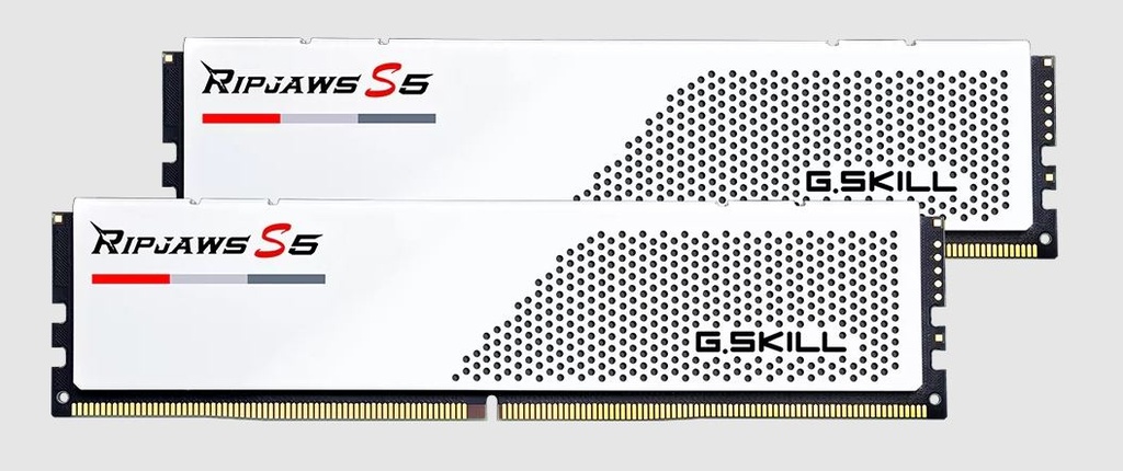 J3648F16GX2 G.SKILL F5-6400-RS5W 32GB (2 x 16GB)/ DDR5 6400 MT/s/ Timings 36-48-48-102/ Voltage 1.35V/ Ripjaws S5