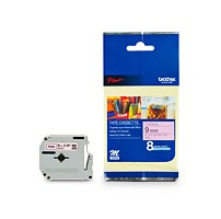 [M-E21] M-E21 BROTHER ME21 3/8 IN. BLACK ON PINK P-TOUCH TAPE