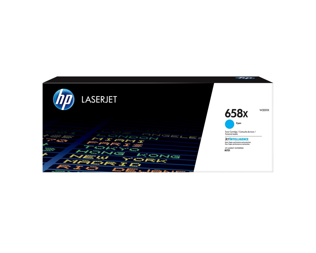 [W2001X] W2001X HP 658X Cyan LaserJet Toner Cartridge