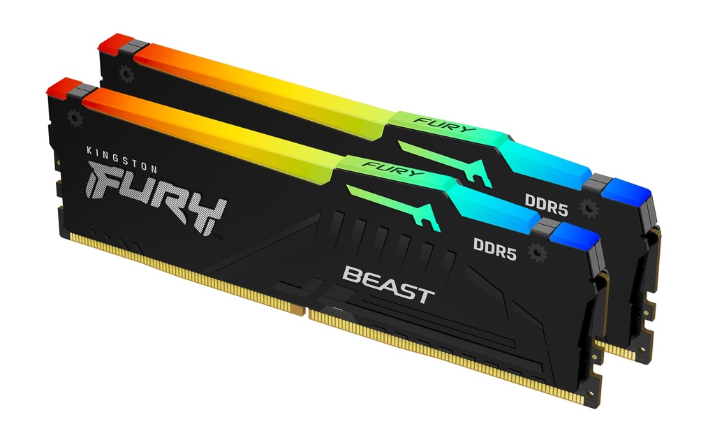 [KF560C36BBEAK2-64] KF560C36BBEAK2-64 Kingston Fury Beast RGB 64GB (2X32)DDR5-6000 Memory - Black