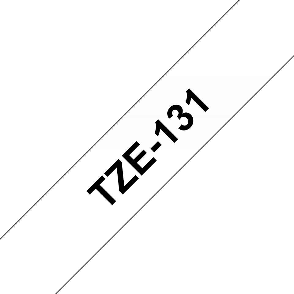 [TZE-131] TZE-131 Brother TZ131 P-touch Tape 1/2 In X 26 Ft Black On Clear