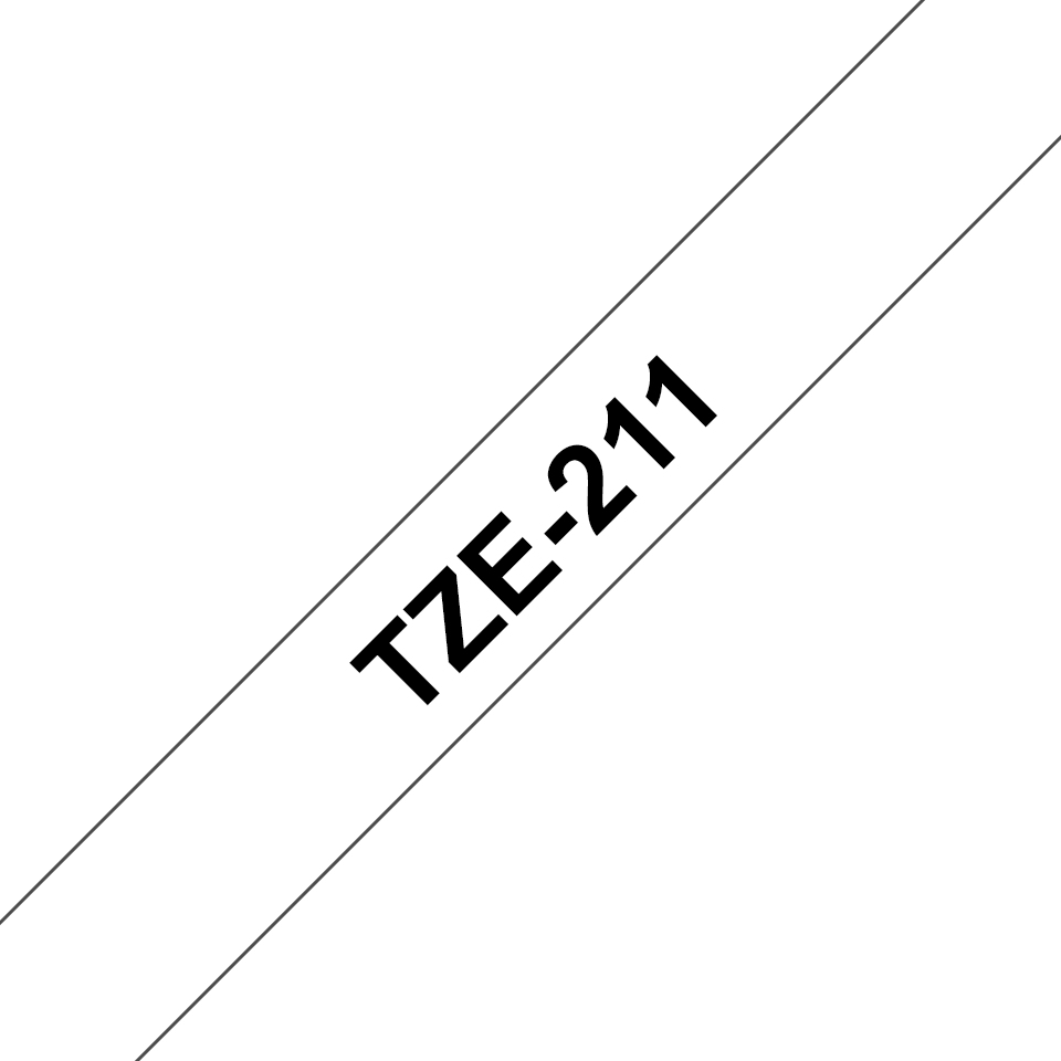 [TZE-211] TZE-211 Brother TZ-211 P-touch Tape 1/4 In X 26 Ft Black On White