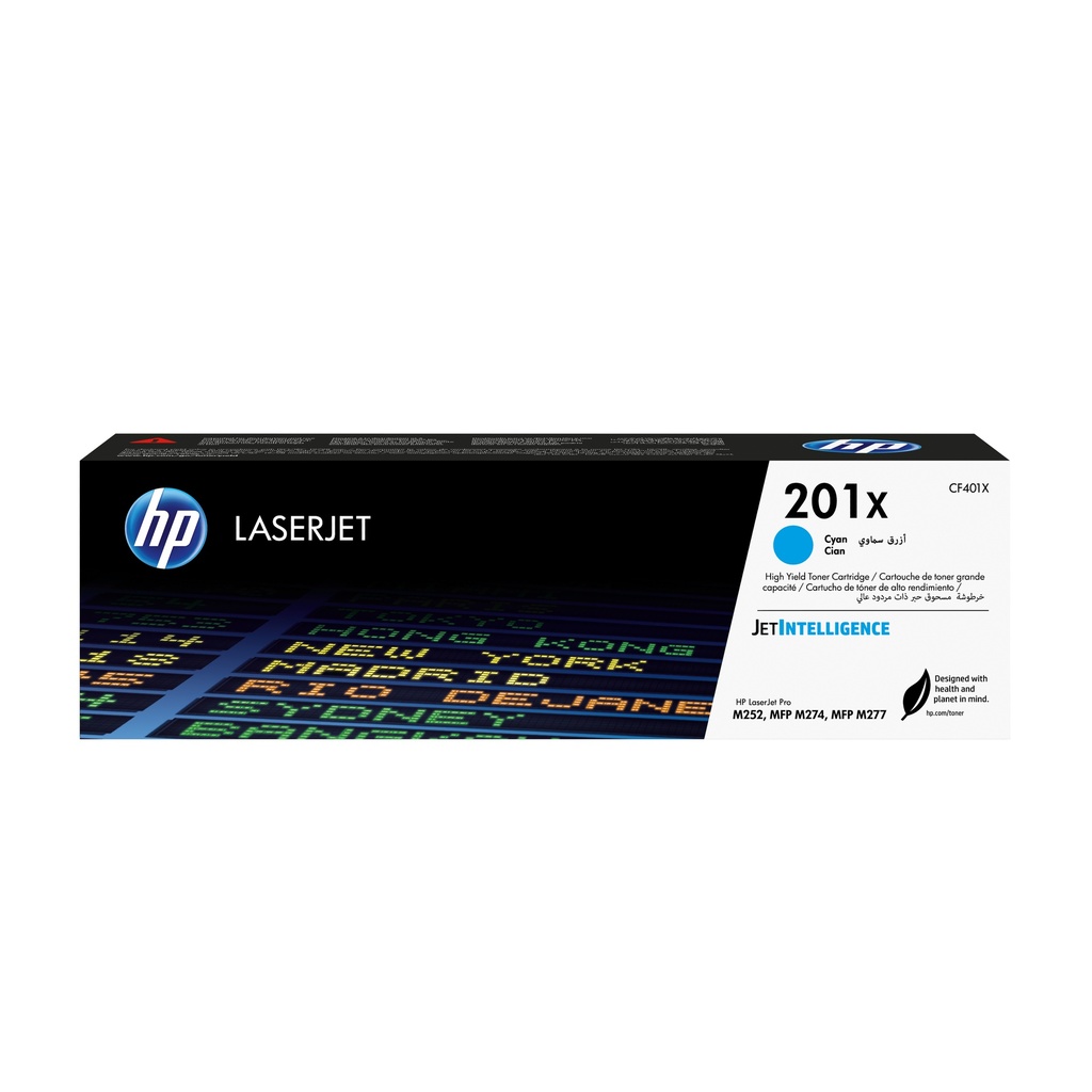 [CF401X] CF401X HP 201X Cyan Original LaserJet Cartridge(~2,300 pages)