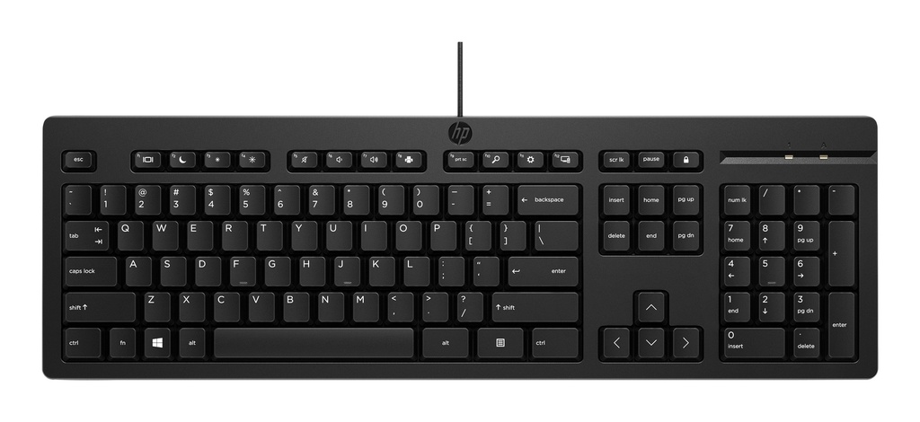 [266C9AA] 266C9AA HP 125 Wired Keyboard