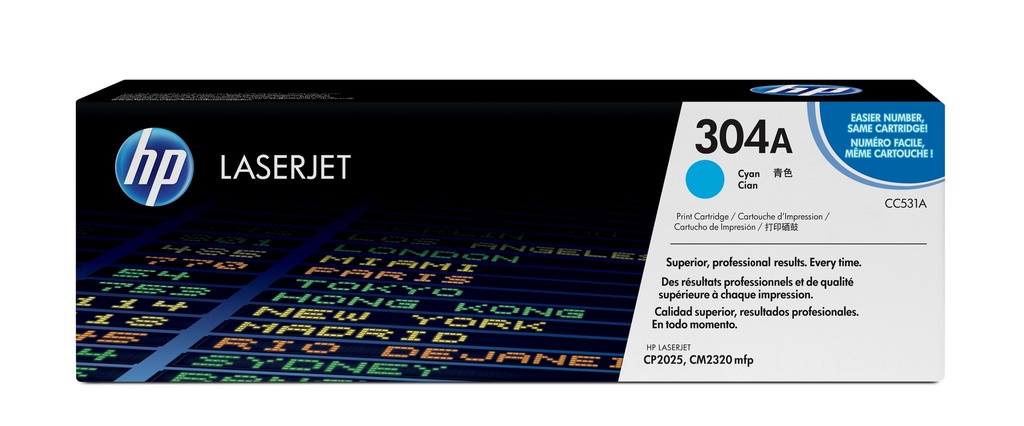 [CC531A] CC531A HP CLJ CP2025 CYAN PRINT CARTRIDGE WITH COLORSPHERE TONER