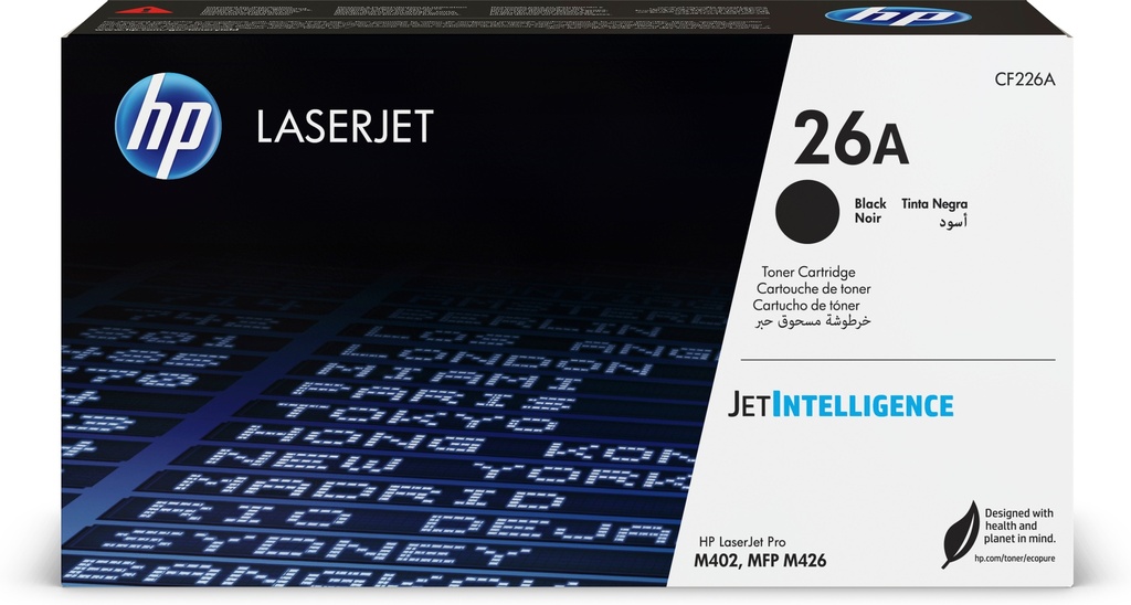 [CF226A] CF226A HP 26A Black LaserJet Toner Cartridge