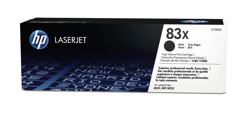 [CF283X] CF283X HP 83X High Yield Black Original LaserJet Toner Cartridge for Pro M201dw/M201N/MFP M225DN/M225DW