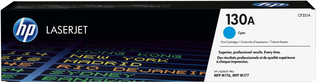 [CF351A] CF351A HP 130A Cyan LaserJet Toner Cartridge-M153/M176/M177