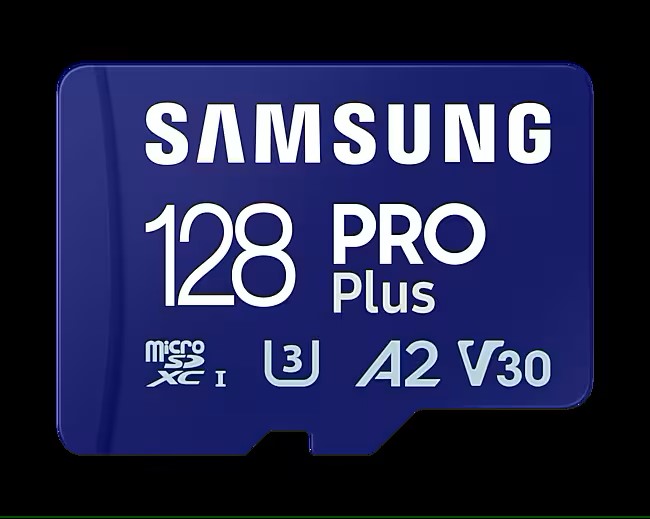 128GB PRO Plus Micro SD Memory Card /w Adapter, UHS-1 SDR104, Class 10, Grade 3 (U3), Read/Write Up to 180MB/s/130MB/s, 10 Years Limited Warranty
