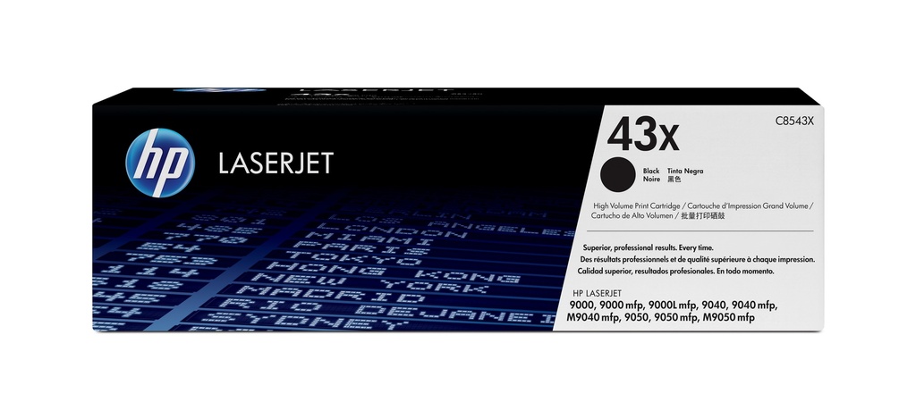 [C8543X] C8543X HP 43X High Yield Black Original LaserJet Toner Cartridge