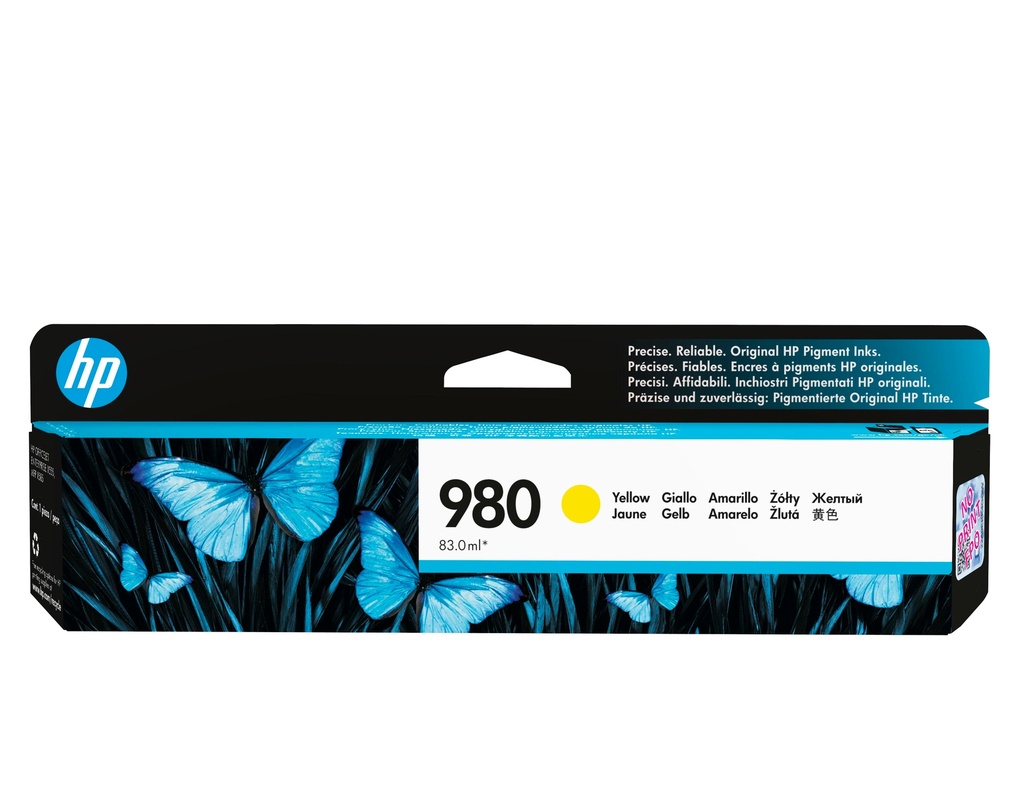 [D8J09A] D8J09A HP 980 Yellow Original Ink Cartridge