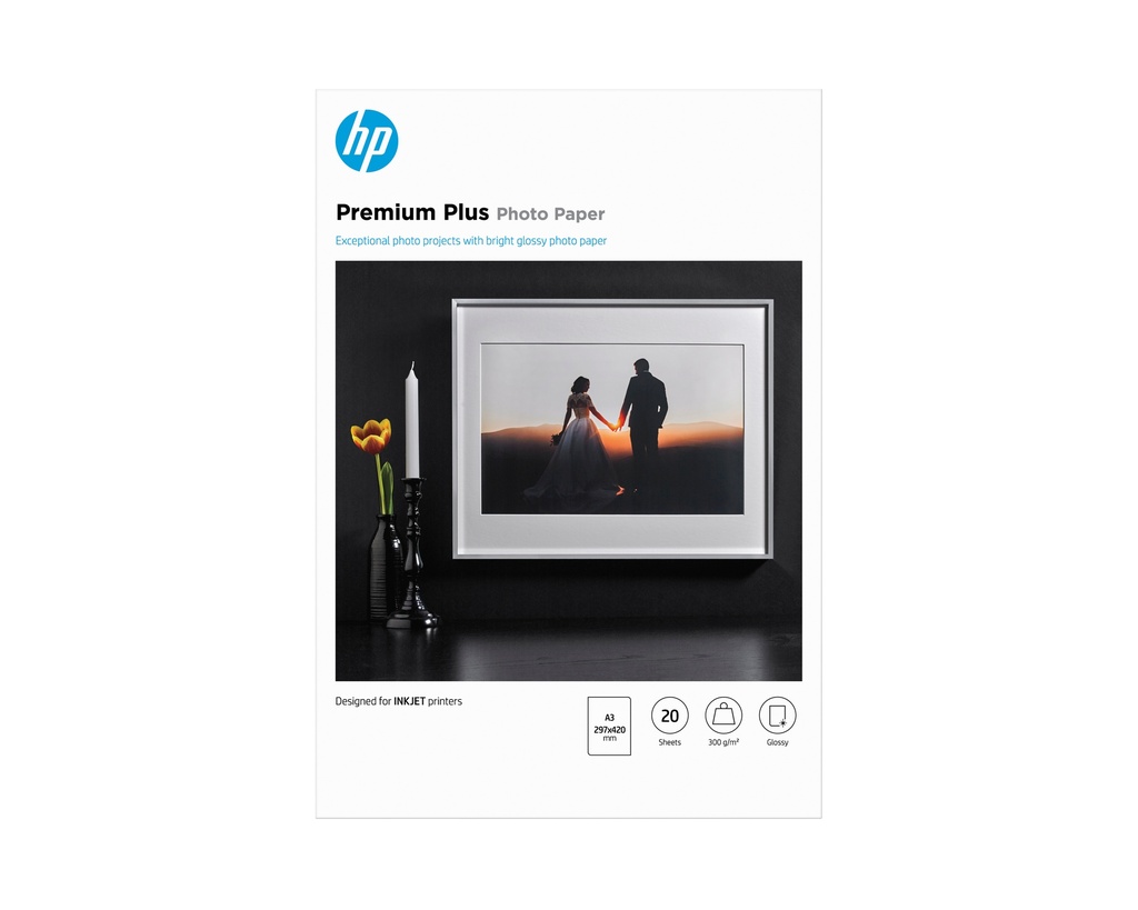 [CR675A] CR675A HP Premium Plus Photo Paper Gloss 20 sheet A3