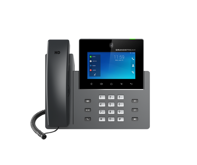 [6947273702917] 6947273702917 Grandstream GXV3350 16 Line Android IP Phone, 16 SIP Accounts, 1280 x 800 Colour Touch Screen, 1MB Camera, Built In Bluetooth+WiFi, Powerable Via POE
