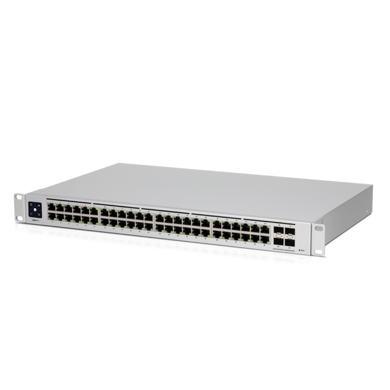 [810010070814] 810010070814 Ubiquiti UniFi 48-Port Managed Gigabit Layer2  Layer3 Switch - 48x Gigabit Ethernet Ports, 4x SFP+ Ports - Touch Display - GEN2, 2Yr Warr