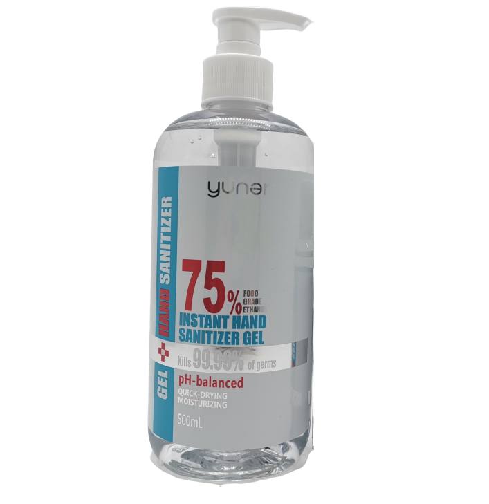 [4897049600508] 4897049600508 Yuner Gel Instant Hand Sanitiser Gel 500ml, 75% alcohol, quick drying, moisturzing, pump bottle