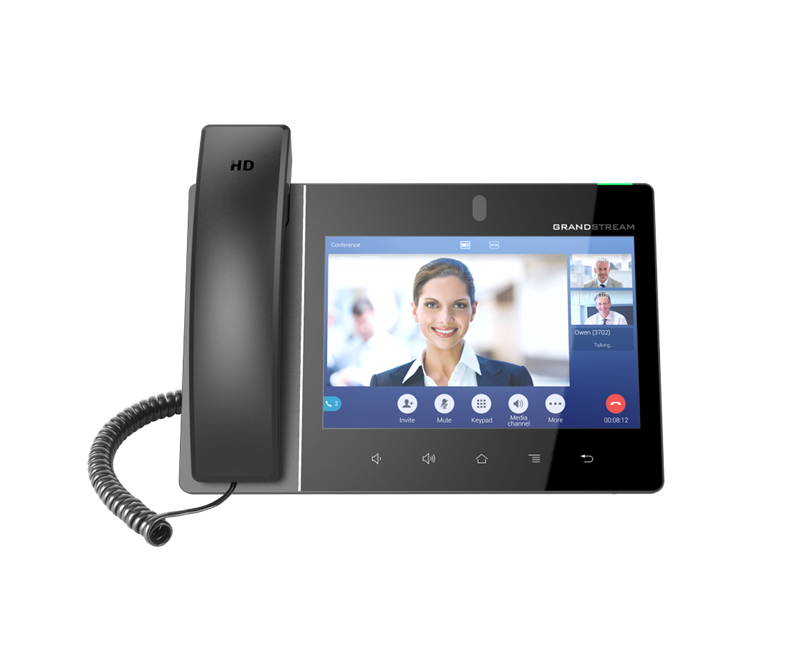[6947273702856] 6947273702856 Grandstream GXV3380 16 Line Android IP Phone, 16 SIP Accounts, 1280 x 800 Colour Touch Screen, 2MB Camera, Built In Bluetooth+WiFi, Powerable Via POE