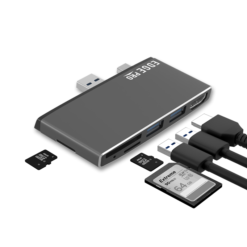 9346396002428 mbeat® Edge Pro P78 Multifunction Hub for Microsoft Surface Pro Gen 5  Gen 6 USB3.0 port x2 HDMI port x1 USB 3.0 SD reader x1