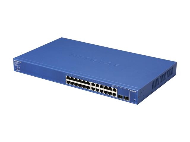 NETGEAR 24-Port Gigabit PoE+ Smart Managed Pro Switch with 2 SFP (GS724TPv2)