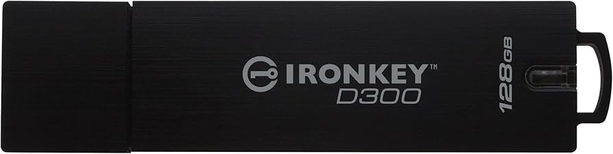128GB D300S AES 256 XTS Encrypted USB Drive