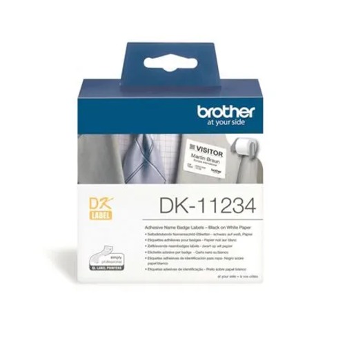 COB-DK11234 Brother DK-11234 - WHITE 60MM  x 86.10MM  x 260 NAME BADGE LABELS