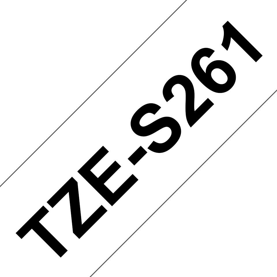 [4977766687317] 4977766687317 Brother 36MM BLACK ON WHITE STRONG ADHESIVE TZE TAPE