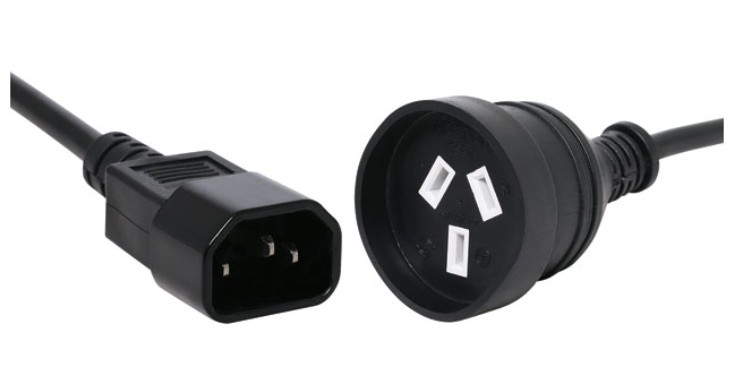 [UPPS-10IECAUS] UPPS-10IECAUS PowerShield IEC C14 10A to AUS 3 Pin 10A socket adaptor, 10A input/output, compact and durable design for reliable connections