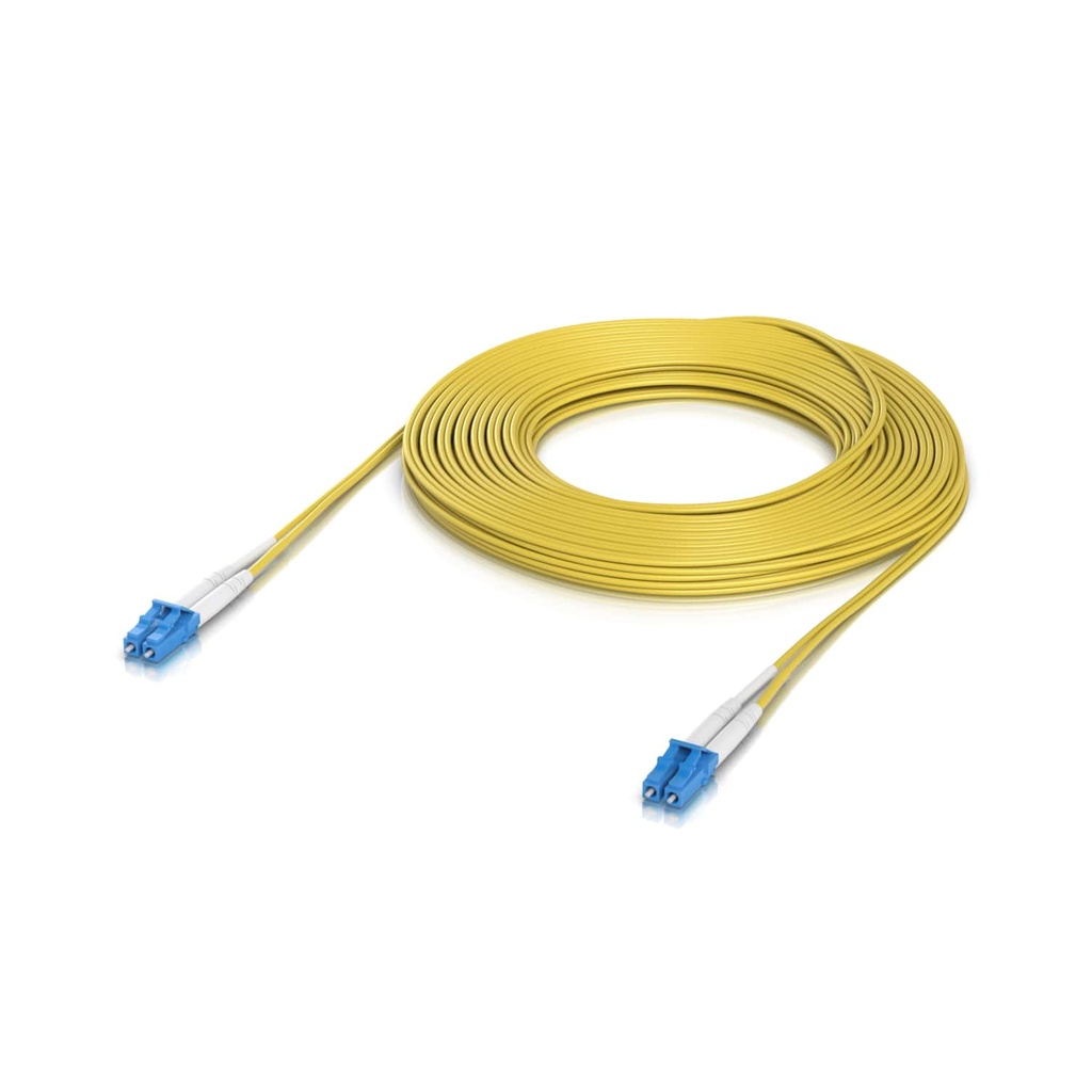 [NHU-UACC-OFC-S2-LULU-15M] NHU-UACC-OFC-S2-LULU-15M Ubiquiti OS2 Duplex LC UPC Fiber Patch Cable, Length 15M, Lightweight Fiber Patch Cable For Up To 100G Connections, Incl 2Yr Warr