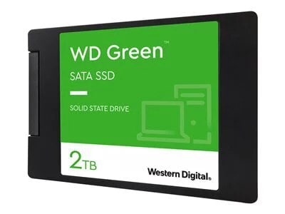 WD Green 3D NAND SSD, 2.5" Form Factor, SATA Interface, 2TB, CSSD Platform, 3Yr Warranty