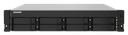 2U 12-Bay rackmount NAS, Intel Celeron N5095 quad-core, 8 GB onboard not expandable, 12 x 3.5"/2.5" SATA 6Gb/s drive bays, 2 x 2.5GbE