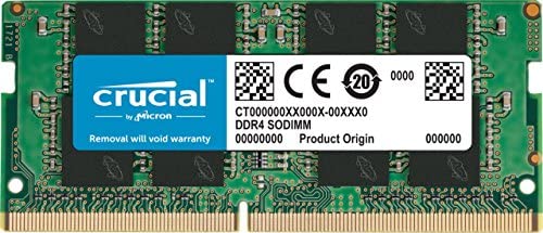DDR4 3200MHz 8GB (1x8) SODIMM Memory CT8G4SFRA32A