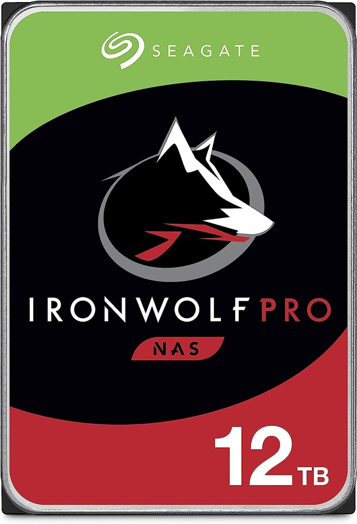 IronWolf 3.5" 12TB SATA Internal NAS Hard Drive HDD 256MB ST12000VN0008